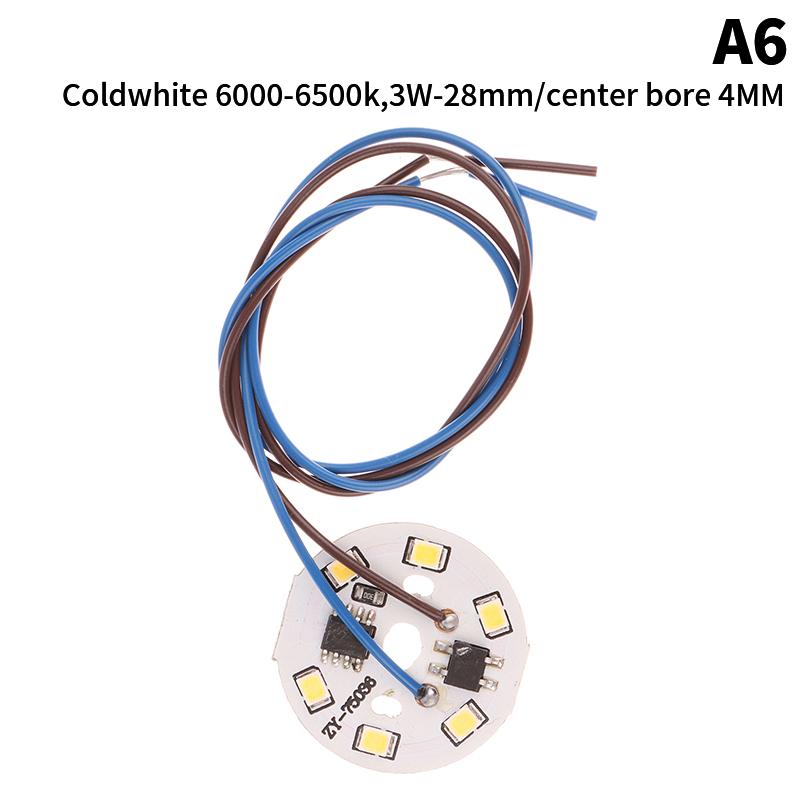 2W 3W 6W AC 220V Circular Pendant Light Renovation Patch Cold Warm White Lamp Beads For Bulb No Need Driver LED Chip