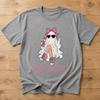 Boo-Gie Cute Ghost Halloween T-Shirt Funny Spooky Graphic Tee for Women