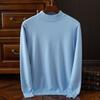 Herren S Halbhoher Kragen Pullover Strickpullover Locker Einfarbige Lange Ärmel Lässig Business