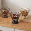 Large Capacity Coffee Capsule Holder Round/Hexagonal Shape Multi-functional Metal Coffee Display Basket Space Saving
