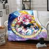 1Pc Sailor Moon Crystal Magic Flannel Blanket, Soft And Comfortable, Casual Warm, Camping Travel, Christmas, Halloween Xmas Gift L1500