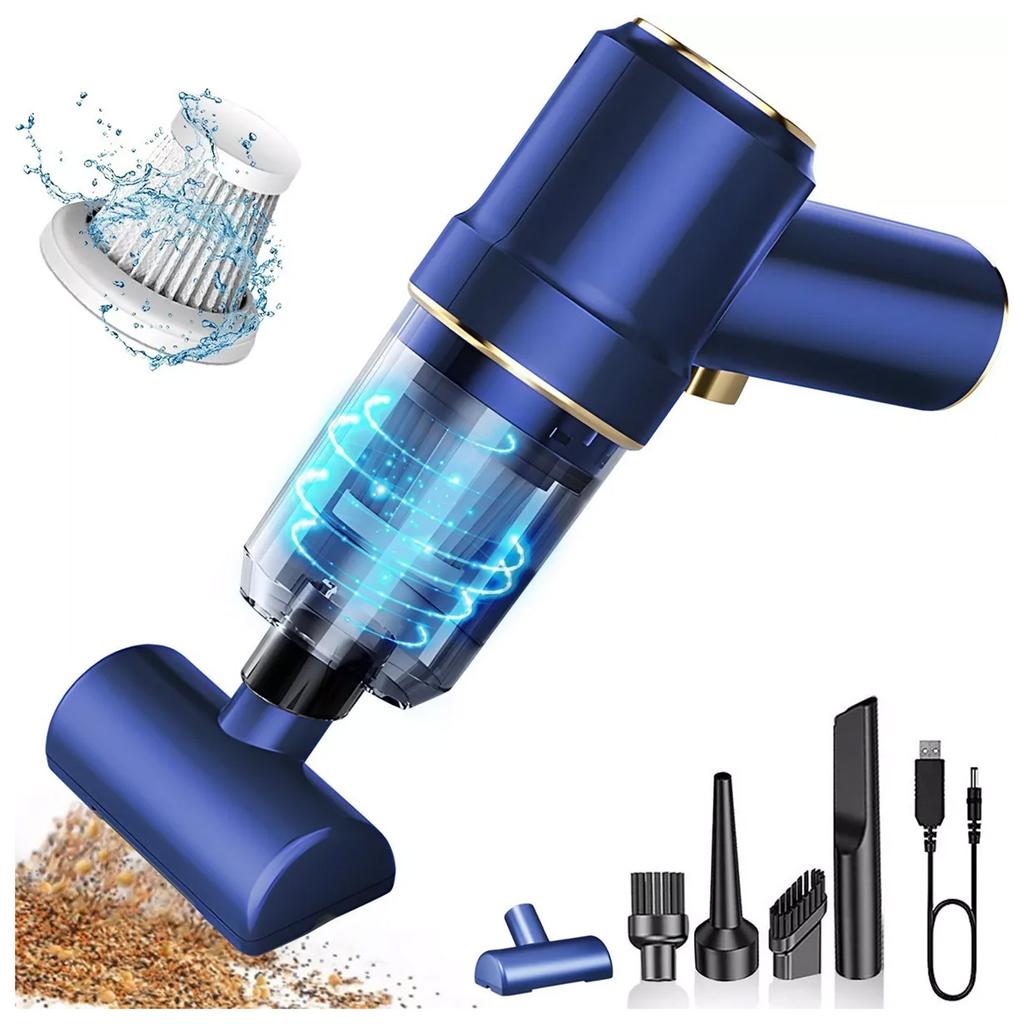 Autostaubsauger Hohe Saugkraft Nass und Trocken Wiederaufladbarer tragbarer Hand-Mini-Staubsauger