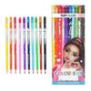 Colored Pencils - DEPESCHE - TOPModel - 10 Bright Colors - Eraser Tip - Plastic Case