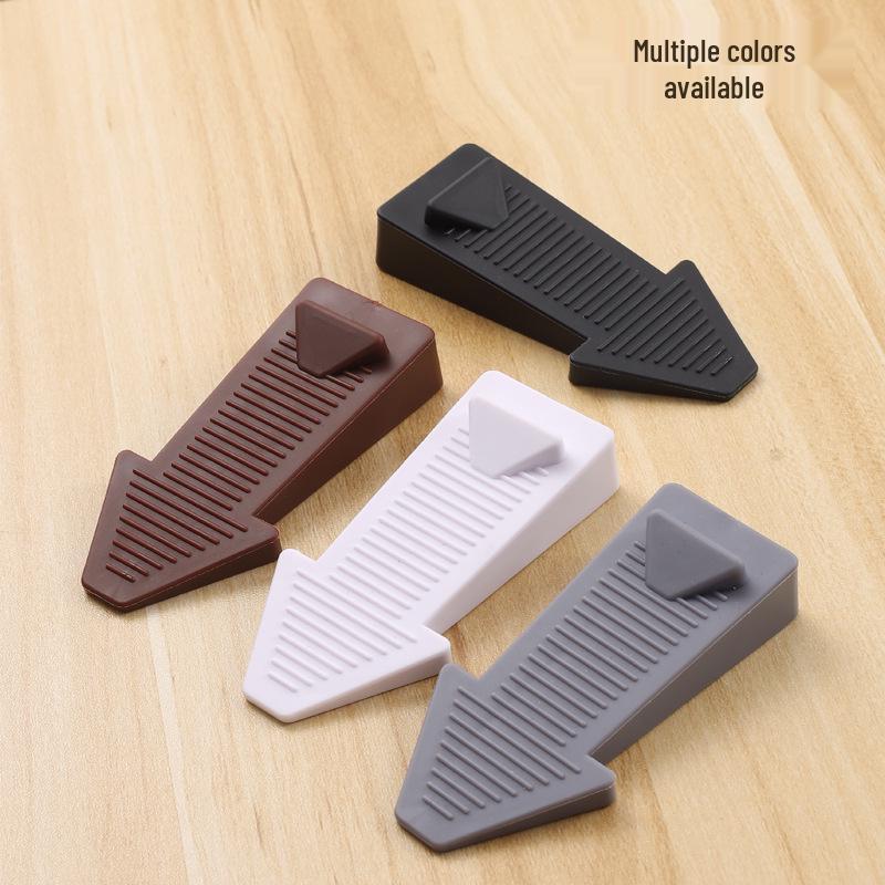 Transparent Windproof Door Stopper & Bumper – Anti-Collision Rubber Wedge