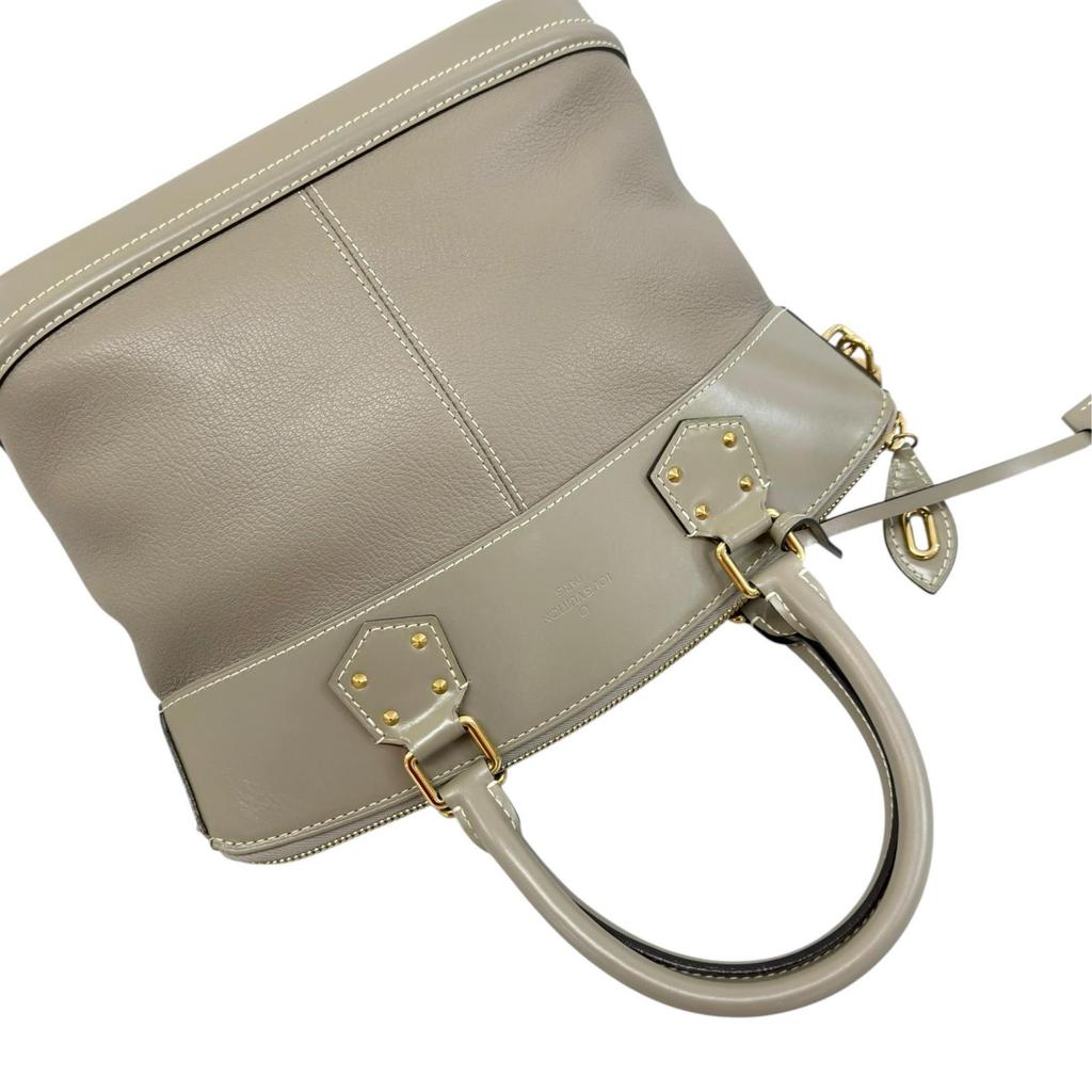 Louis Vuitton Lockit PM M91790 Handbag Gray Women Suhari Used