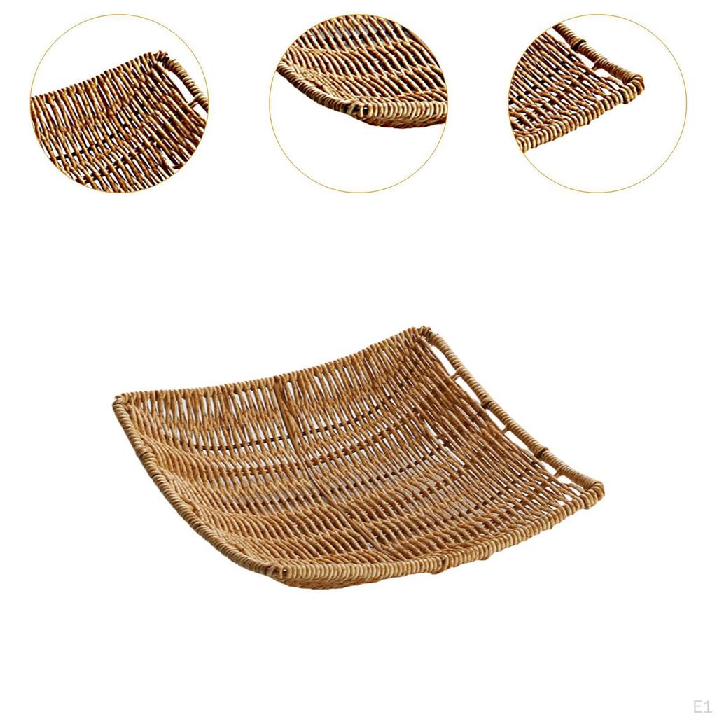 Bread Fruit Display Basket Coffee Bar Storage Food Serving for Living Room