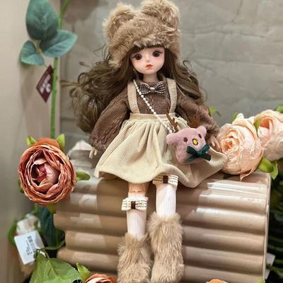 1/6 SD 30cm Bjd Doll with Clothes Long Hair High Heel Princess Dress Up BJD Dolls Elegant Attractive Eyes