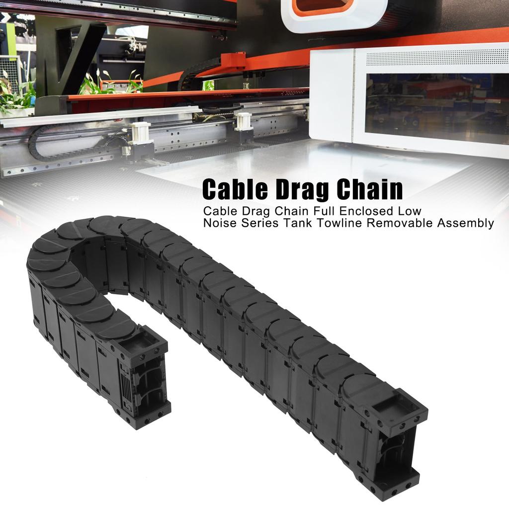 Cable Drag Chain Full Enclosed Low Noise Series   Towlines Removable Assembly