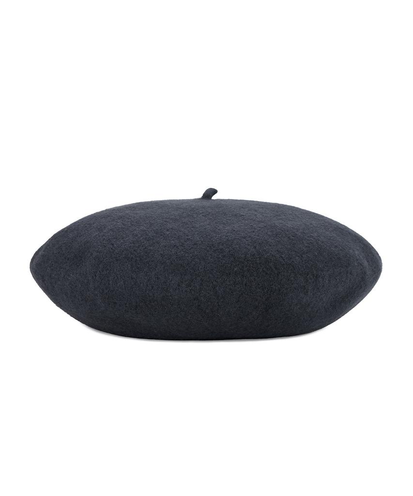 Bajal Cursive Logo Wool Beret Grey
