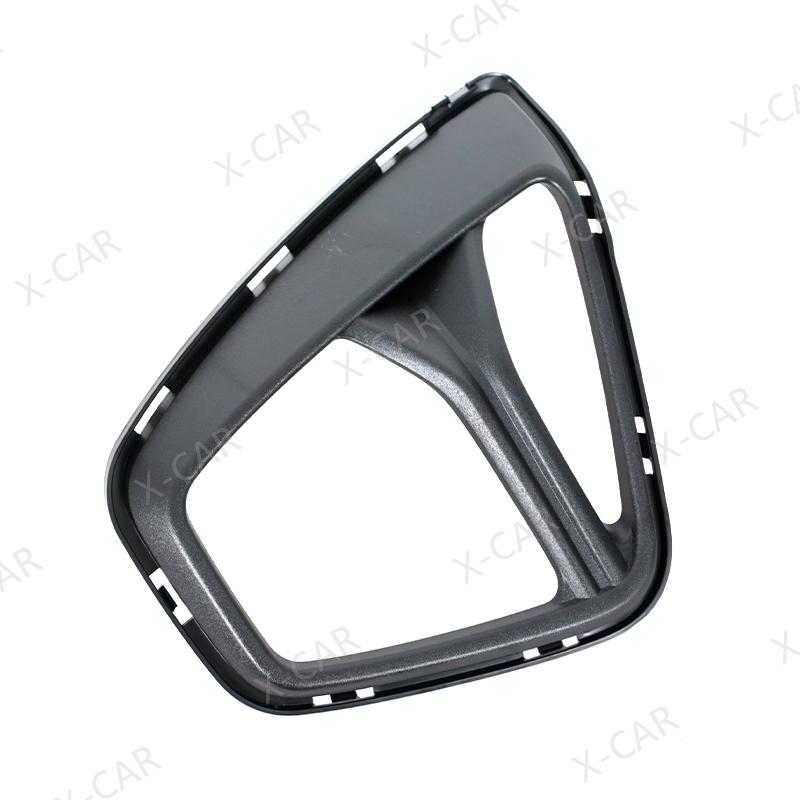 Matte Black For Chevrolet Blazer Front Bumper Fog Light Lamp Trim Cover Frame Grille Lid Bezel Hood