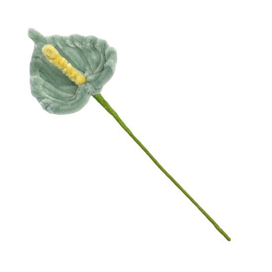 Finished Pipe Cleaners Flower Craft Handmade Artificial Calla Lily Flower for Mother's Day Birthday Wedding Home