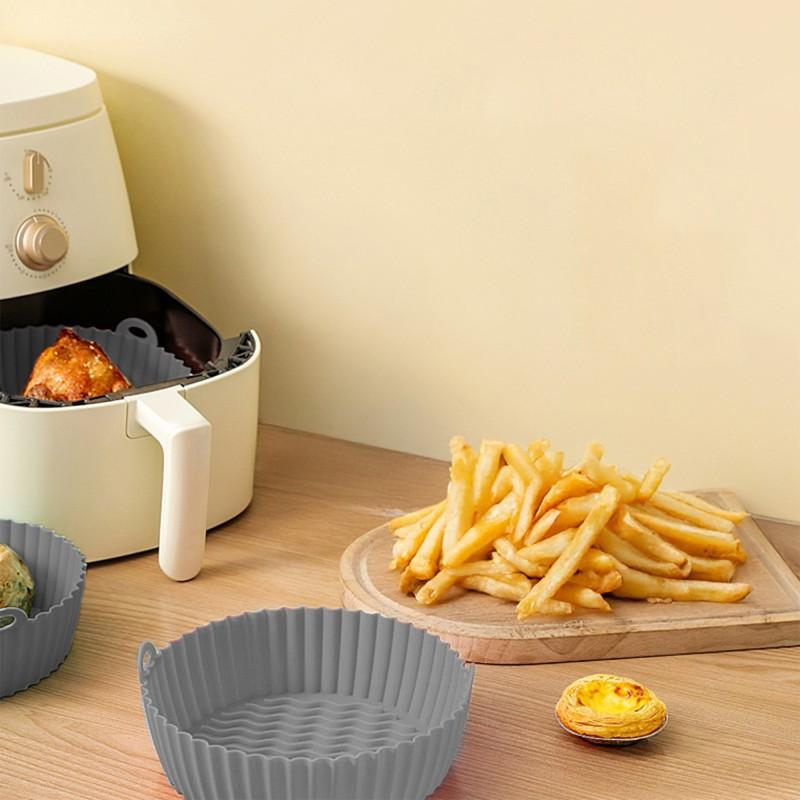 Siliround - Siliround1_grey - Moule Rond En Silicone Gris - Antiadhésif - Compatible Friteuse à Air