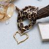 European and American Ocean Style, Hollow Conch Pendant, Collarbone Exaggerated Necklace, Sexy Leopard Print Short Neck Chain Necklace.