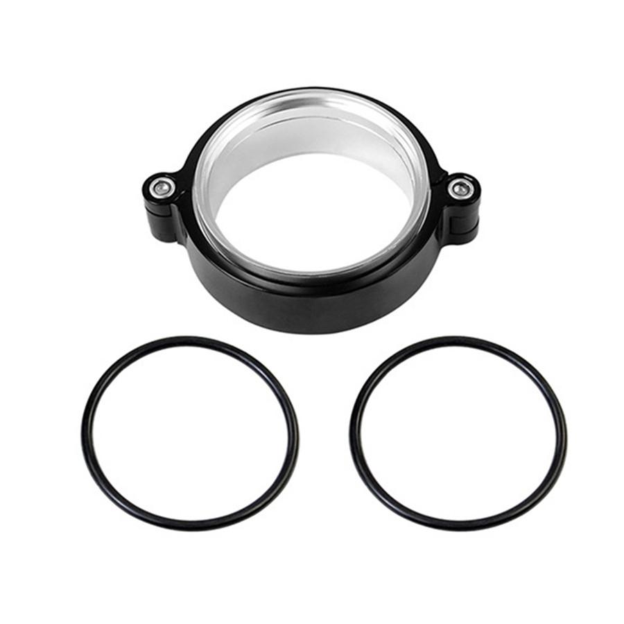 CNC Aluminum Exhaust Clamp Flange Assembly For 2.5 Inch Turbo Dump Pipe Downipes