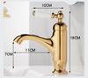 Brush Gold Basin Faucet Chrome Hot and Cold Mixers Antique Wash Basin Faucet Taps Ceramic handle Black Basin Faucets