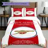 3pcs Duvet Cover Set (1*Duvet Cover + 2*Pillowcase, Without Core),football team.C Print Bedding Set, Bedroom Decor, All‑Season, Birthday Gift