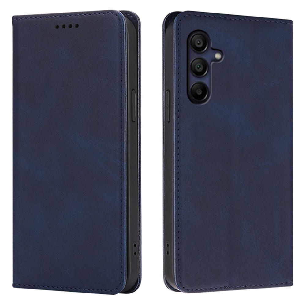 Für Samsung Galaxy A26 5G Hülle Brieftasche Kalbsleder Textur Handyhülle mit Verdecktem Magnetverschluss