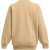 Under Armour Icon FW24 Round Neck Letter Casual Long Sleeve Sweatshirt Women Sweatshirt Camel-Brown 1386486-263