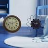 Wall Clock Acrylic Silent Non Ticking Singing Bird Large Flower Shape Lightweight Sturdy PP Glass