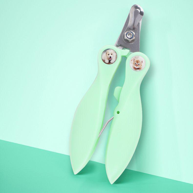 Stainless Steel Pet Nail Clippers for Dogs and Cats - Beginner-Friendly Clippers with Built-in Grinder