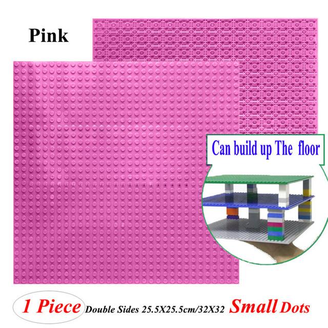 Hot 32*32 Dots Double-Sided Baseplates Small Bricks Diy Building Blocks Base Plate Ww2 Compatible Legoes Parts City Figure