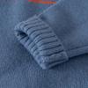 New Boys' Blue Lapel Polo Collar Pullover: Comfortable, Warm, Cute Autumn Sweater