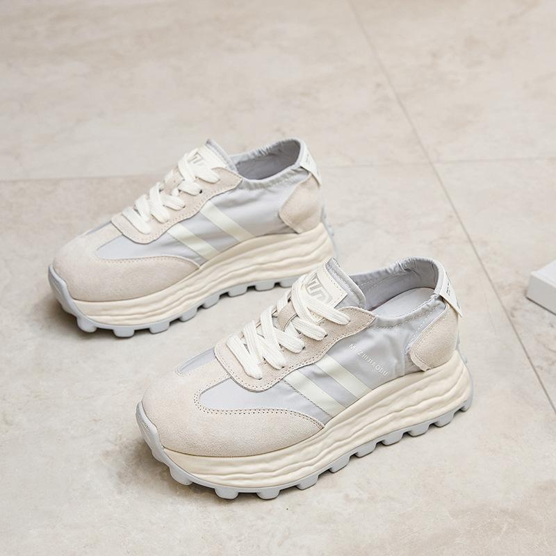 Inner Heightening Platform Retro Dad Shoes Women's Spring New Sports Shoes Casual Shoes German Training Shoes Forrest Gump Shoes