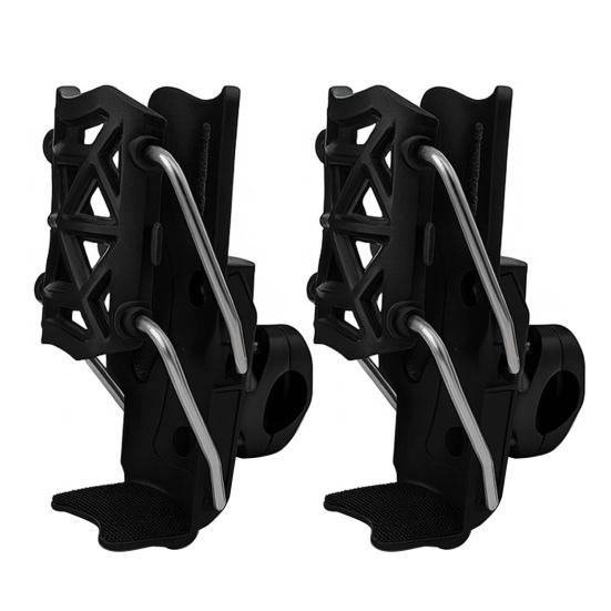 2Pcs Adaptive Cycling Water Bottle Holder 360 Degree Rotatable Automatic Clamping Bicycle Water Bottle Cage Universal Motorcycle Water Bottle Mount