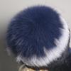 Winter Hast for Women Real Rex Rabbit Fur Elastic Knitted Cap with Fox Fur Fall Bonnets Women's Beanies Hat with Ear Protector