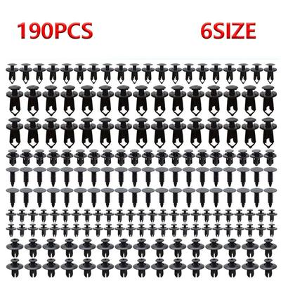 Car Retainer Clips Plastic Fasteners Kit 6 Size Auto Push Pin Rivets Set Body Bumper Push Rivet Clips Car Interior Accessories