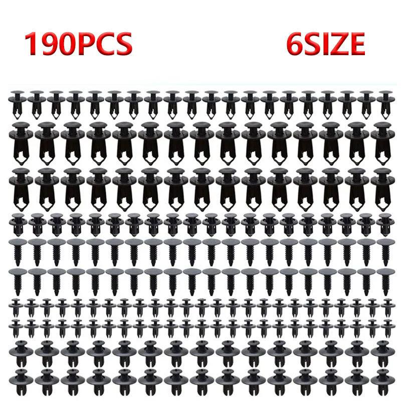 

Car Retainer Clips Plastic Fasteners Kit 6 Size Auto Push Pin Rivets Set Body Bumper Push Rivet Clips Car Interior Accessories