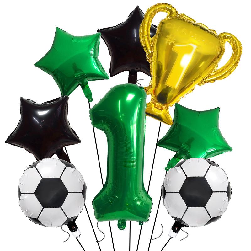Football Champion Trophy Balloon Set World Cup Themed Party Decoration Children'S Birthday Party Photo