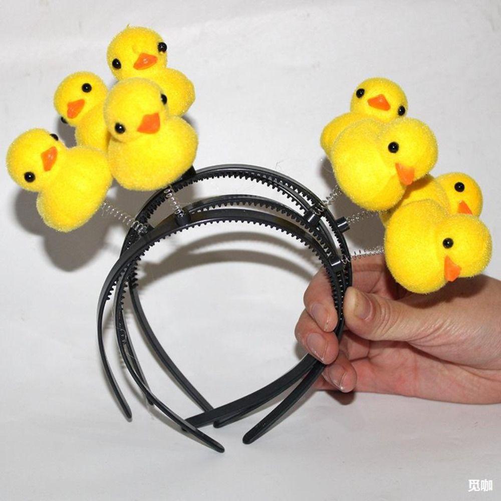 Star Yellow Duck Headband Love Heart Children Hair Bands Funny Cartoon Hair Hoop  Daily