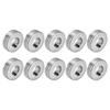 10Pcs Rouleau d'alimentation de fil de soudeuse Roue guide d'alimentation à rainure 1,0-1,2 mm pour machine à souder ZK