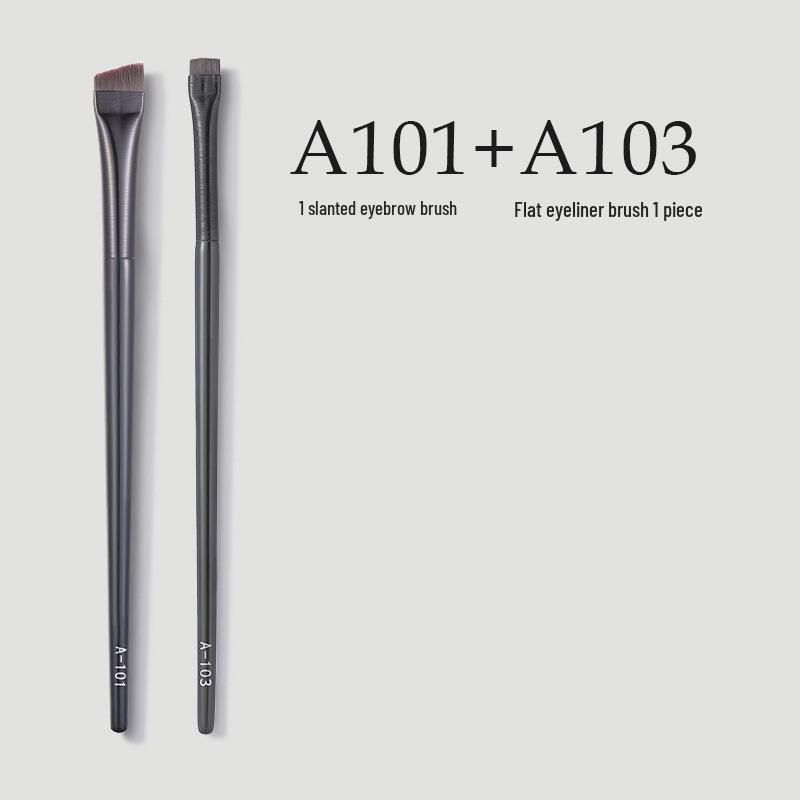 Ultra-Fine Flat Head Angled Eyeliner & Eyebrow Brush - Portable Makeup Tool with Single Free Shipping