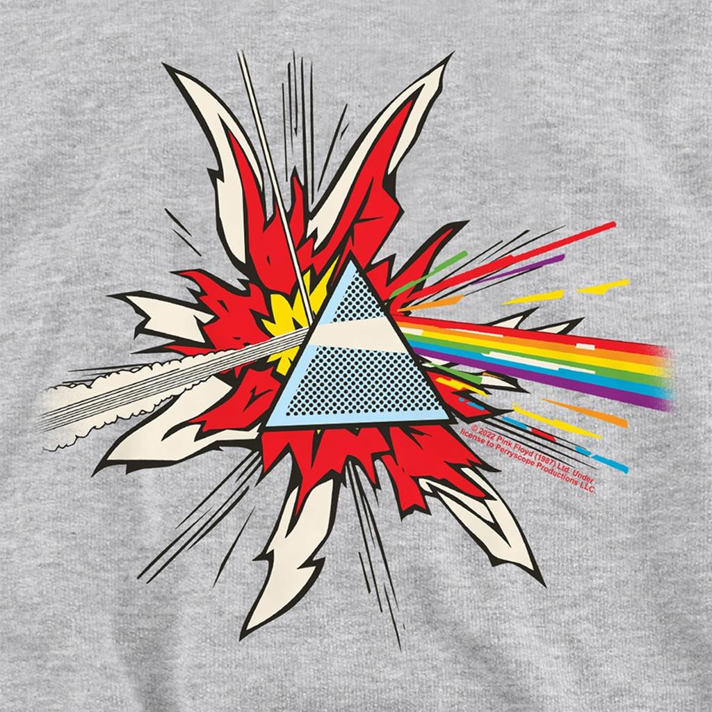 Pink Floyd Childrens/Kids Dark Side Of The Moon Immersion Pop Art Heather Hoodie