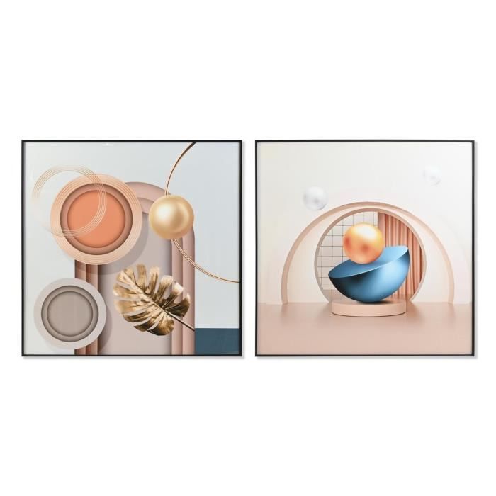 Cadre Abstrait 80 X 3 X 80 Cm (2 Unités)