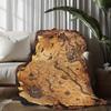 Cozy Vintage Nautical Theme Art Blanket - Soft HD Digital Print All-Season Multi-Purpose Throw for Sofa, Bed, Office & Travel