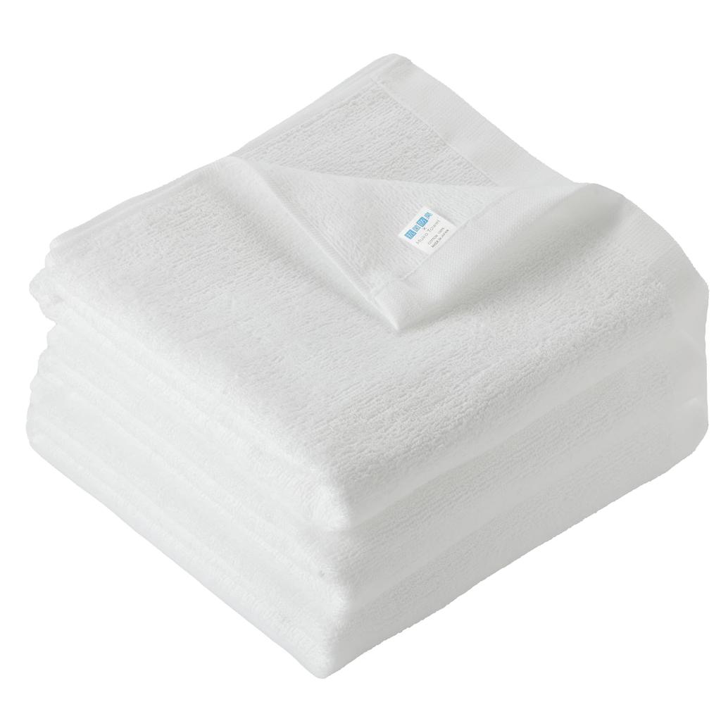 Muco Towel Antibacterial and Deodorizing for Esthetic Beauty and Professional Made In Japan Bath Towel, Salons, Salons, Use, Quick-Drying, (White,