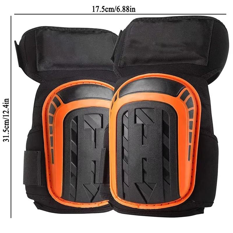 Gel Knee Pads For Work & Gardening – Heavy Duty Professional Knee Pad with EVA Foam&GEL Cushion For Construction, Concrete