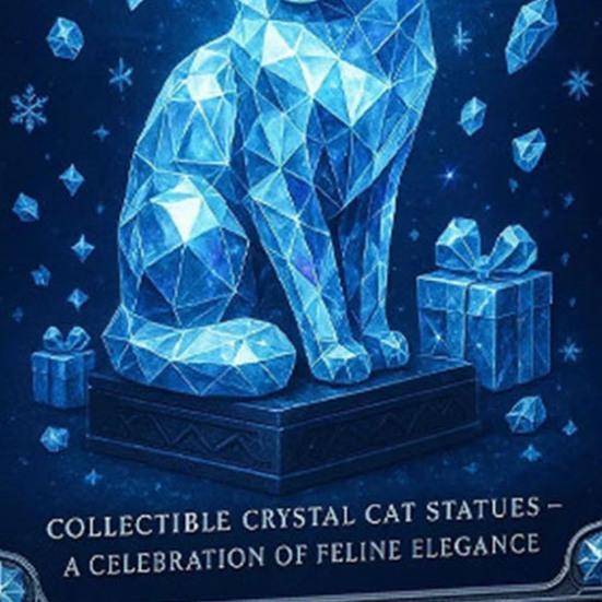 Faux Crystal Cat Advent Calendar 2025 Collectible 2D Acrylic Cat Pendant Set 24 Days Christmas Countdown with 24 Different Breeds Kitten Ornaments