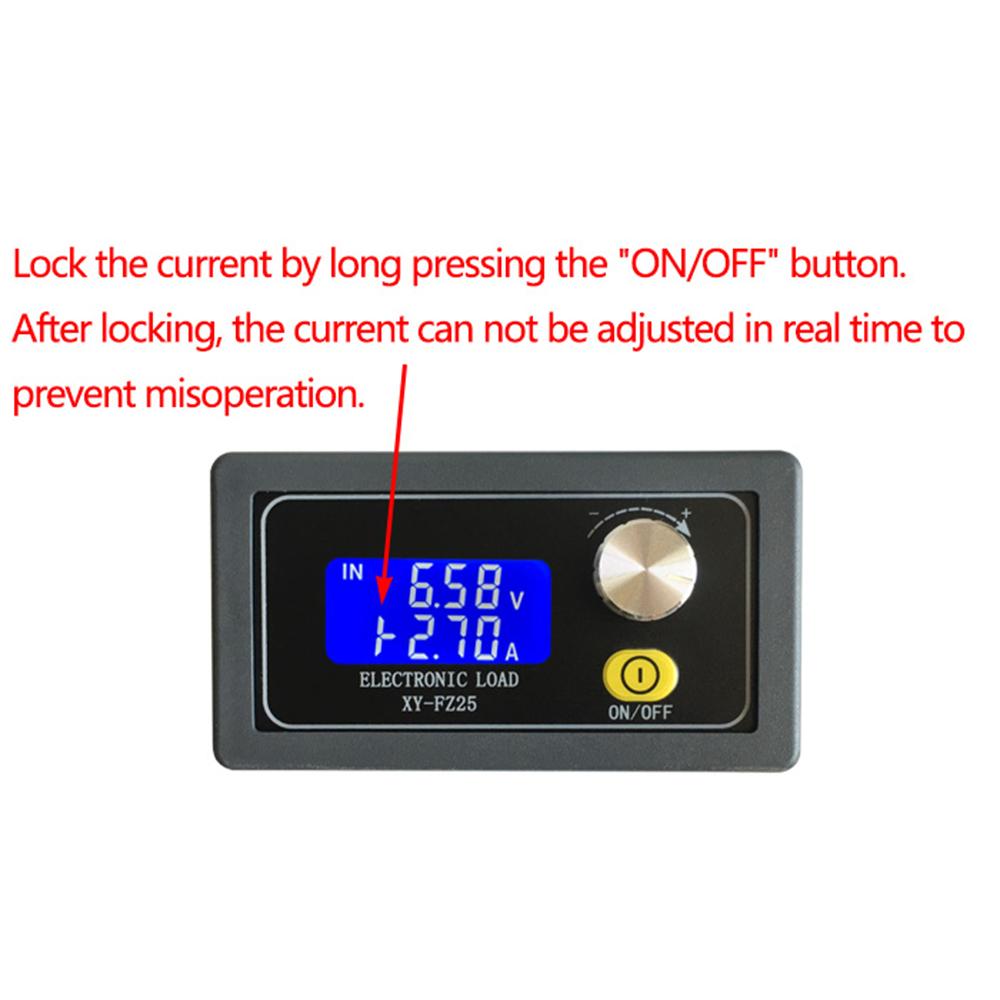 

XY-FZ35 DC 5-30V 5A 35W Constant Current Electronic Load Tester Power Aging Load Module Battery Discharge Capacity Tester