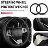 Porte-clés Couvercle de volant en fibre de carbone, Antidérapant Poignée fermePour KIA Rio 5 Ceed Cerato K2 K3 K4 Sportage Picanto Optima Sorento