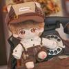 Niannyyhouse 10cm, 15cm, 20cm Plush Clothes, Hat, Shirt, Suspenders, Shawl, Vest, Leather Shoes, Vintage Detective Suit, Cotton Doll, Dress-Up