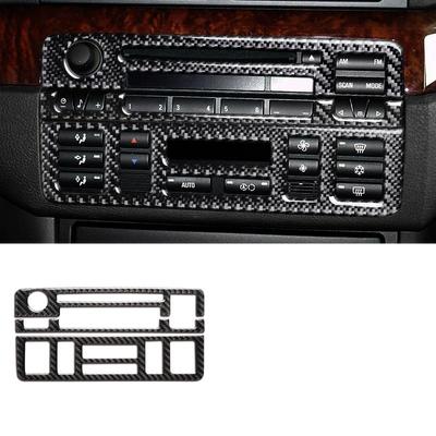 Carbon Fiber Car CD Panel Samolepka Obtisky Obtlačky interiéru Príslušenstvo na úpravu interiéru pre BMW E46