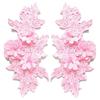 Vintage Schwere Spitze Spitzenapplikation Bunt Abgestimmtes Muster Florale Stickerei Besatz DIY Design Gestickter Aufnäher Kragen Dekoration