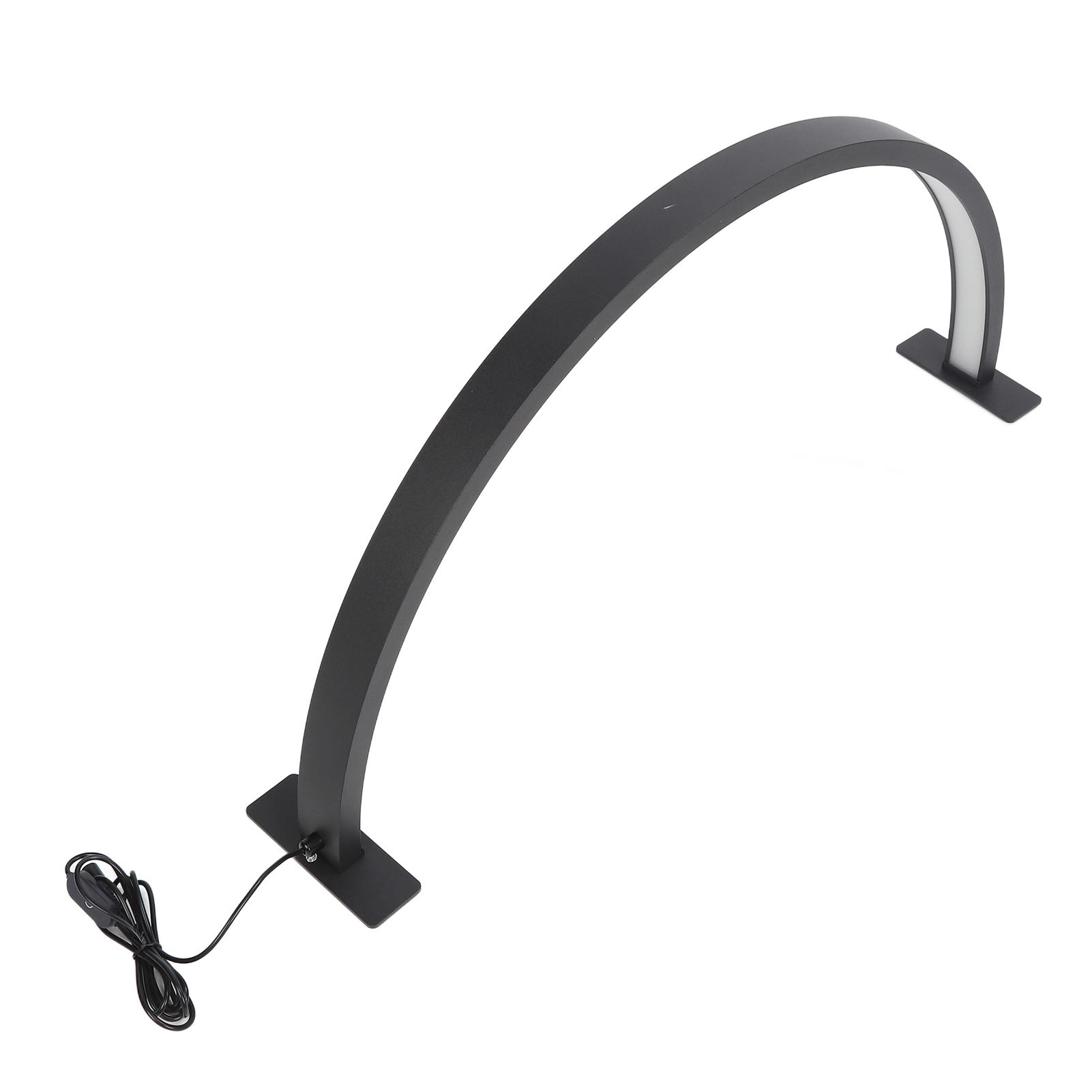 

29,5-дюймовый настольный светильник в форме полумесяца 30 Вт 3-цветный с регулировкой яркости 3000K‑6500K салон красоты для наращивания ресниц EU Plug