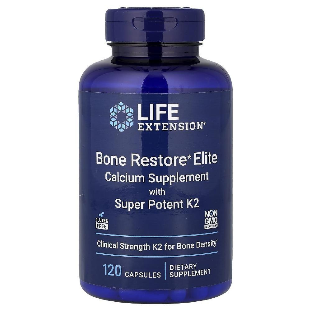 CAPSULE Bone Restore Elite Vitamina K2 Infusa 120 Capsule Life Extension 1 pz 120