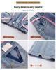 Bestickte Wide-Leg Jeans für Mädchen für Frühling & Herbst - Gerader & Lockerer Schnitt für Kleine & Ältere Mädchen