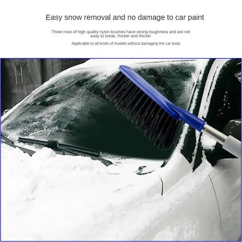 New Ergonomic 2-in-1 Ice Scraper Auto Snow Brush Car Snow Removal Brush Car Foam Grip Snow Removal Tool Vehicle Accessories